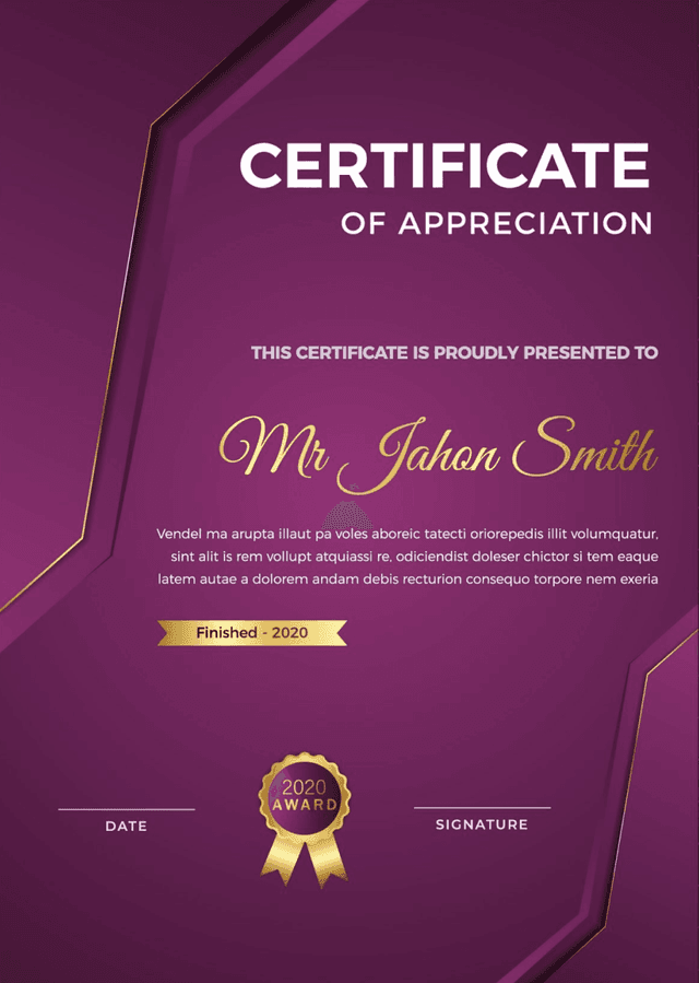 Certificate Image